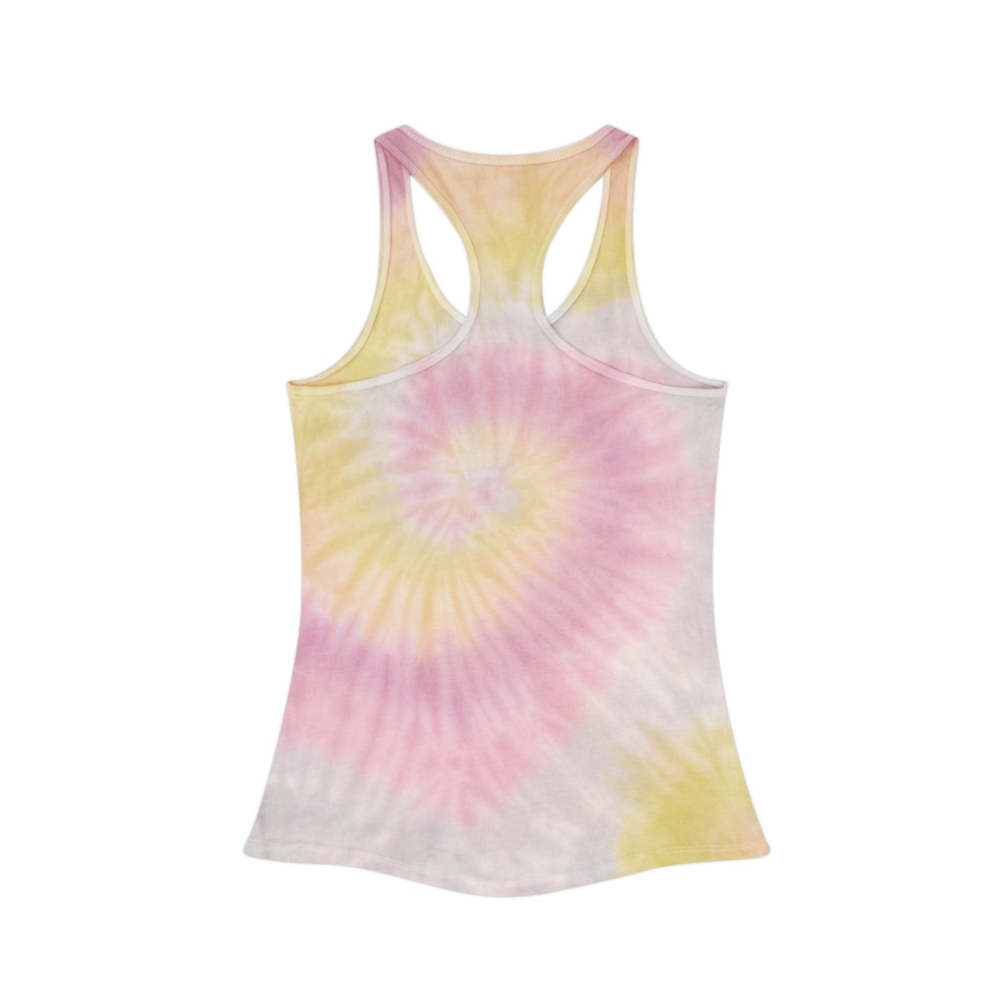 "Beach Vibes" Tie Dye Racerback Tank Top