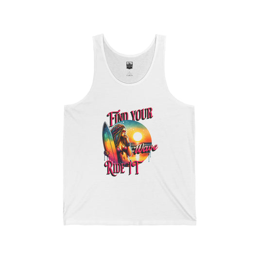 Women's "Find your wave" Jersey Tank Top