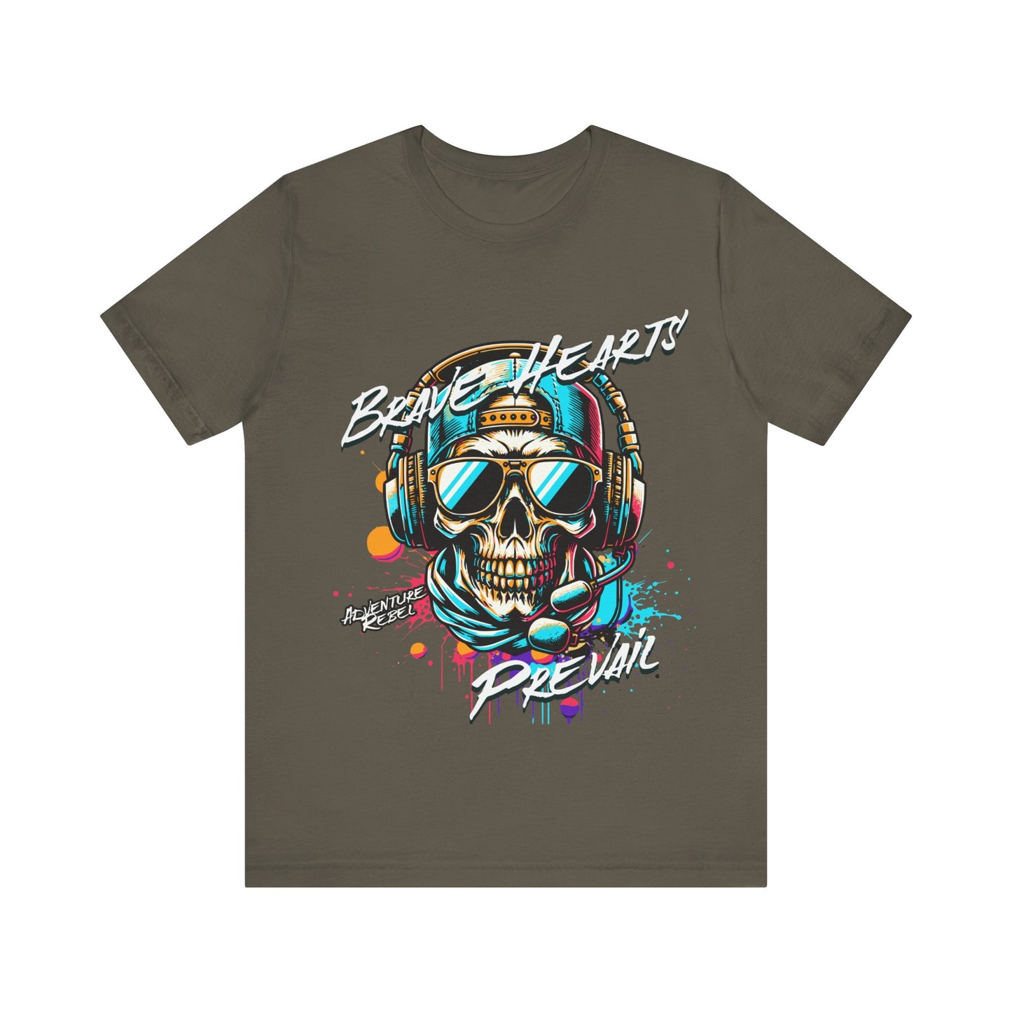 Men's "Brave Hearts Prevail" Short Sleeve Tee